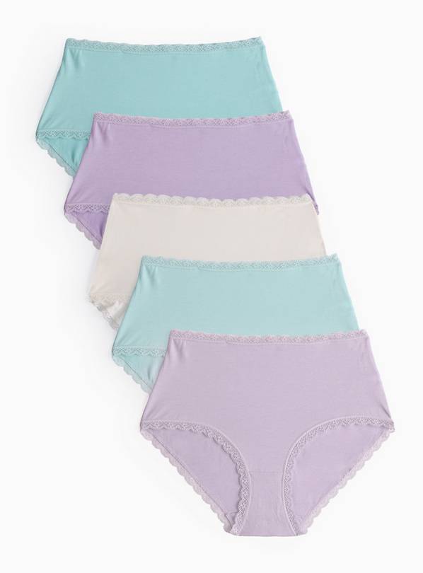 Pastel Soft Modal Blend Full Knickers 5 Pack 22